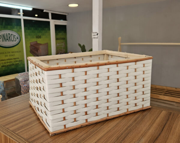 Canasto PVC blanco - Imagen 2