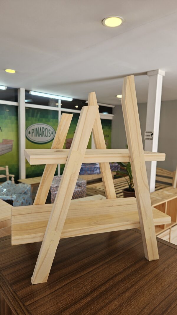 Exhibidor Piramide 2 estantes