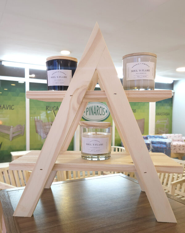 Exhibidor Piramide 2 estantes - Imagen 2